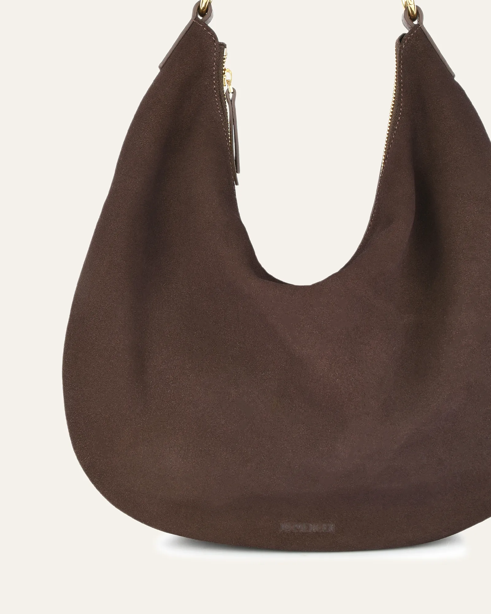 MARGO SHOULDER BAG BITTER CHOC SUEDE Jo Mercer