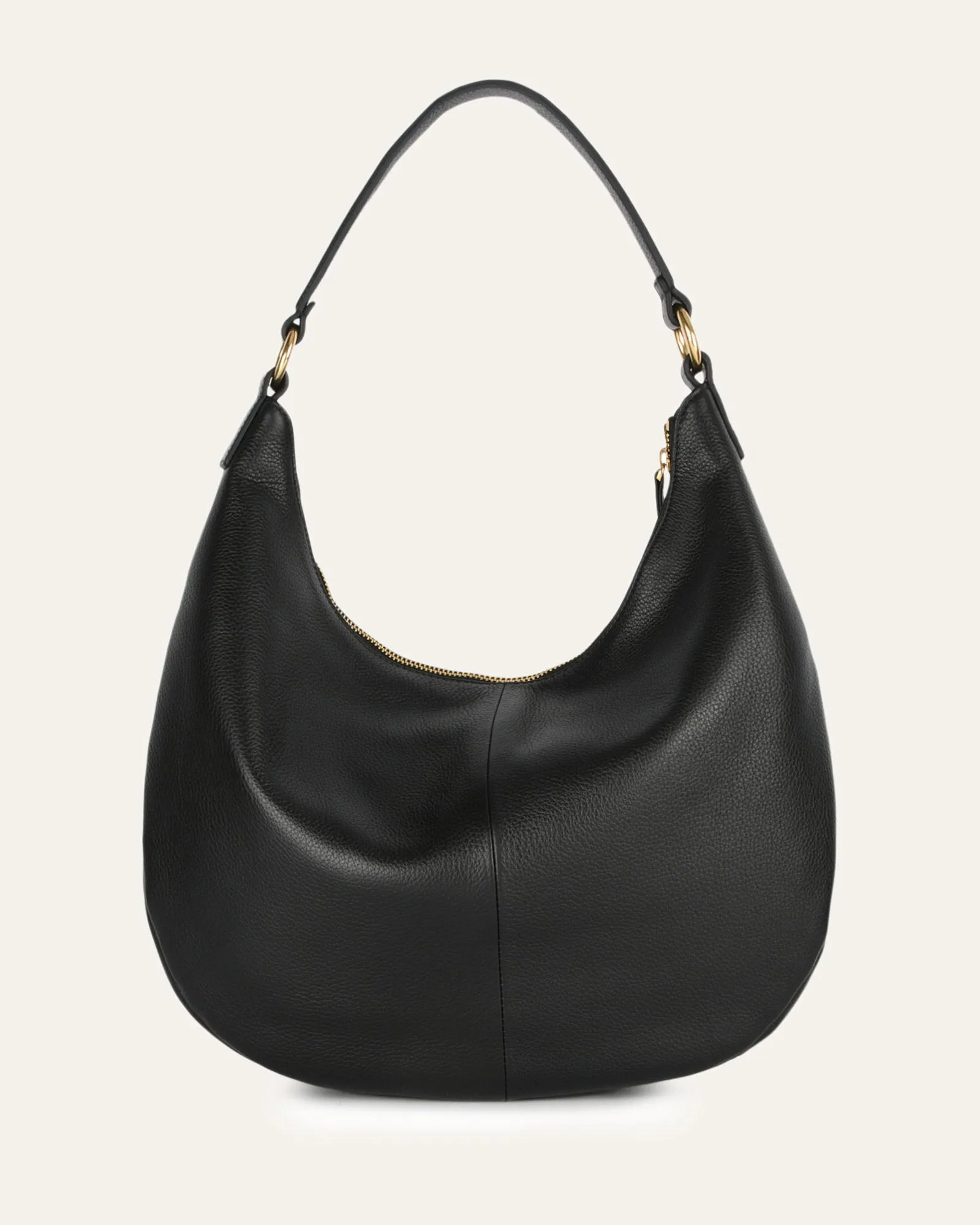 MARGO SHOULDER BAG BLACK LEATHER Jo Mercer