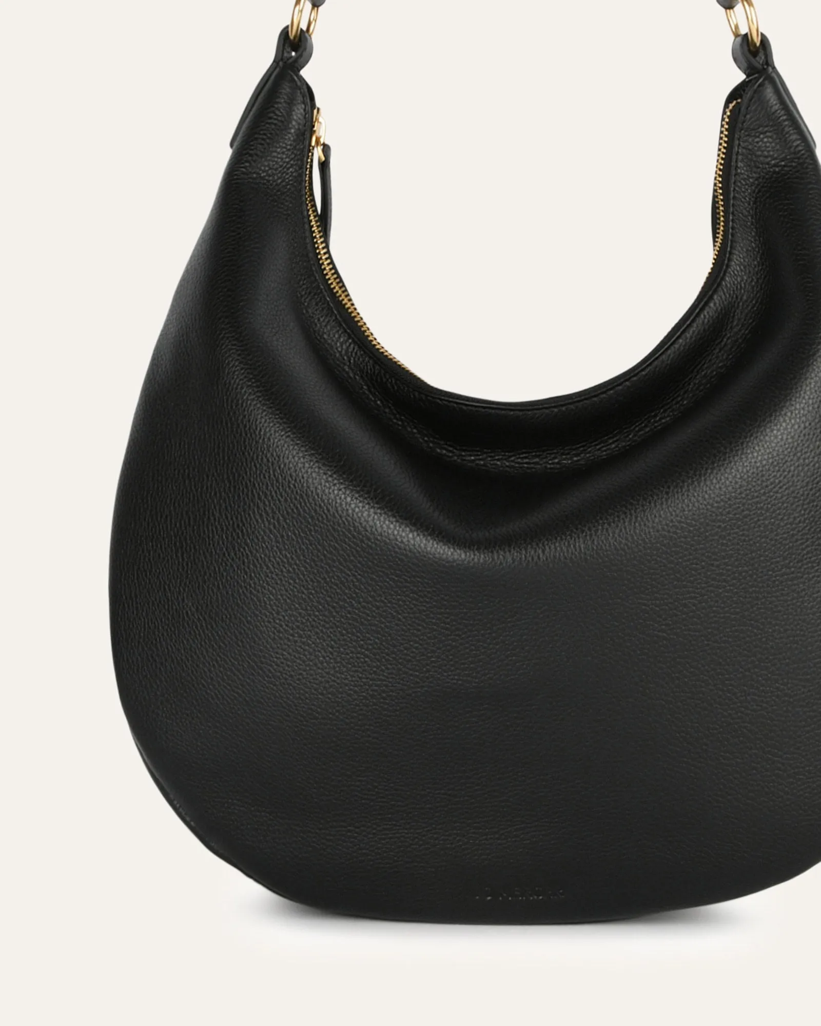 MARGO SHOULDER BAG BLACK LEATHER Jo Mercer