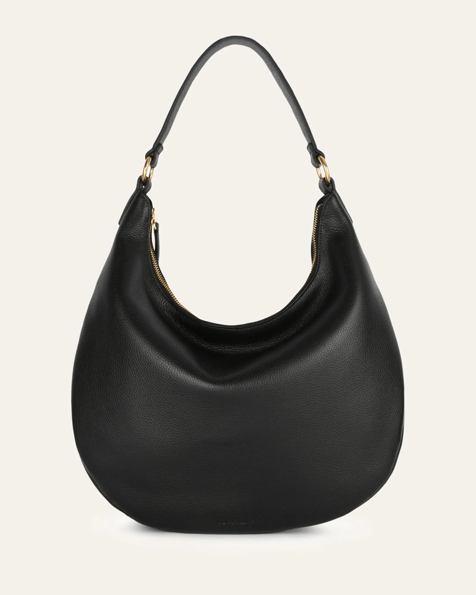 MARGO SHOULDER BAG BLACK LEATHER Jo Mercer