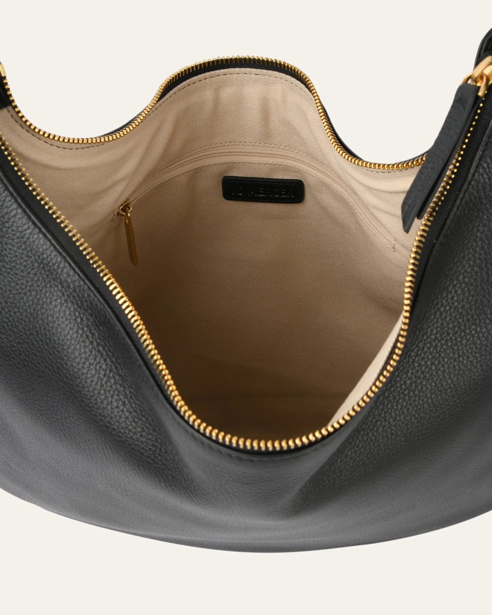 MARGO SHOULDER BAG BLACK LEATHER Jo Mercer