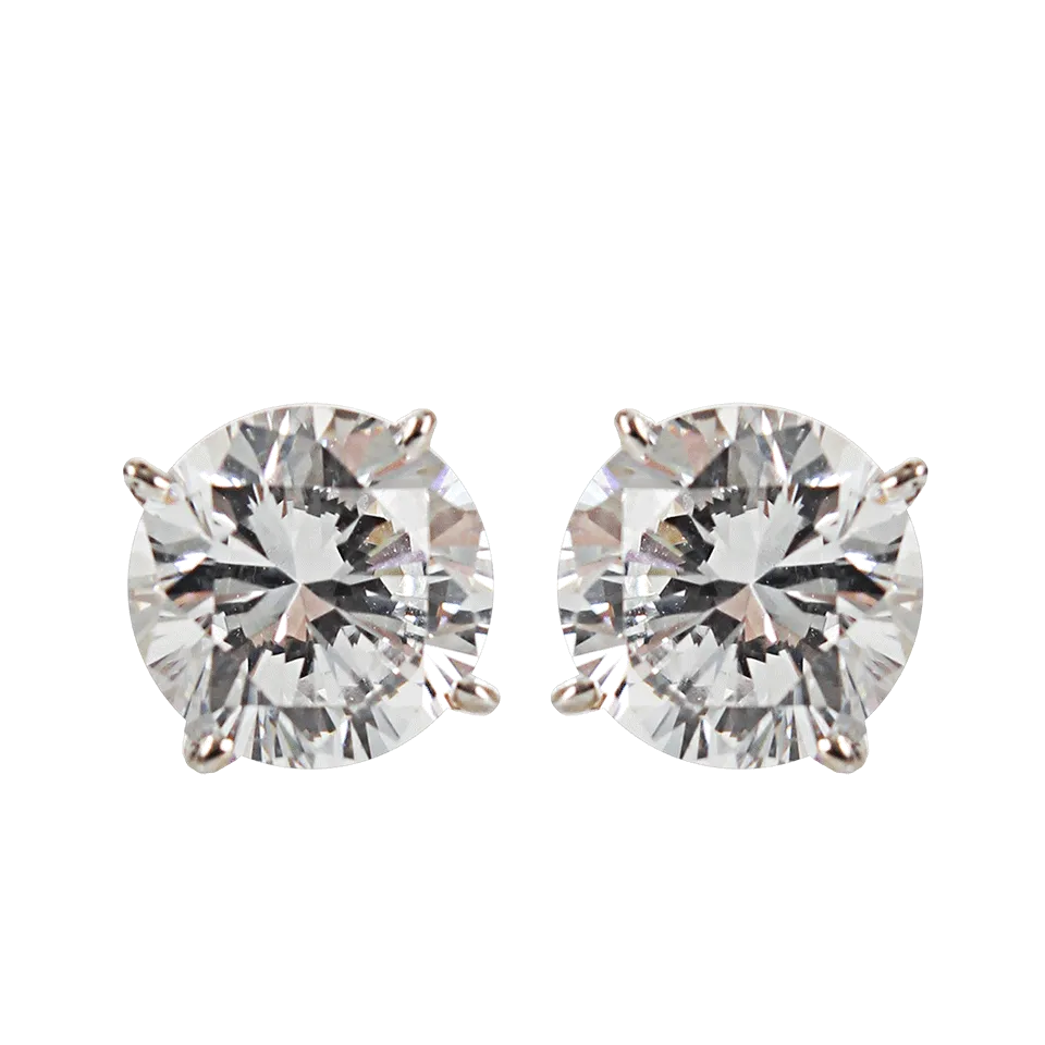 Medium Cubic Zirconia Stud Earring