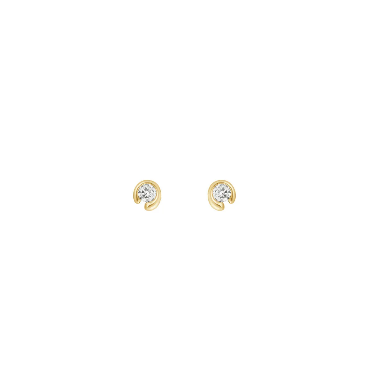 Mercy 18K Gold Studs w. 0.20 ct Diamonds