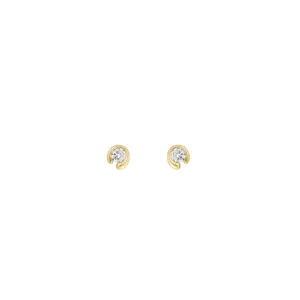 Mercy 18K Gold Studs w. 0.20 ct Diamonds