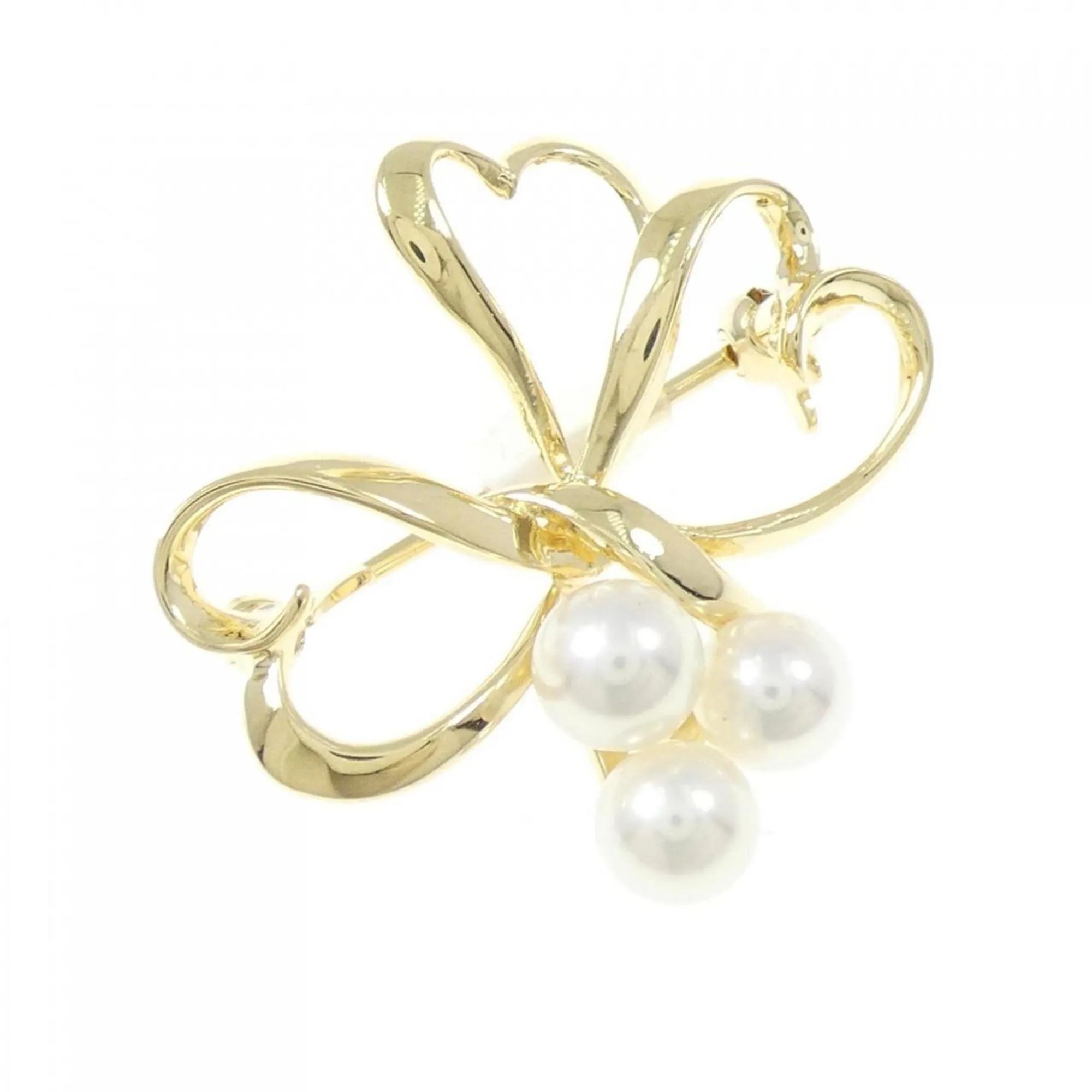 Mikimoto yellow gold (18K) Brooch (Pre-Owned)