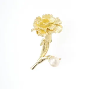 Mikimoto yellow gold (18K) Brooch (Pre-Owned)