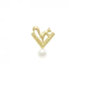 Mikimoto yellow gold (18K) Brooch (Pre-Owned)