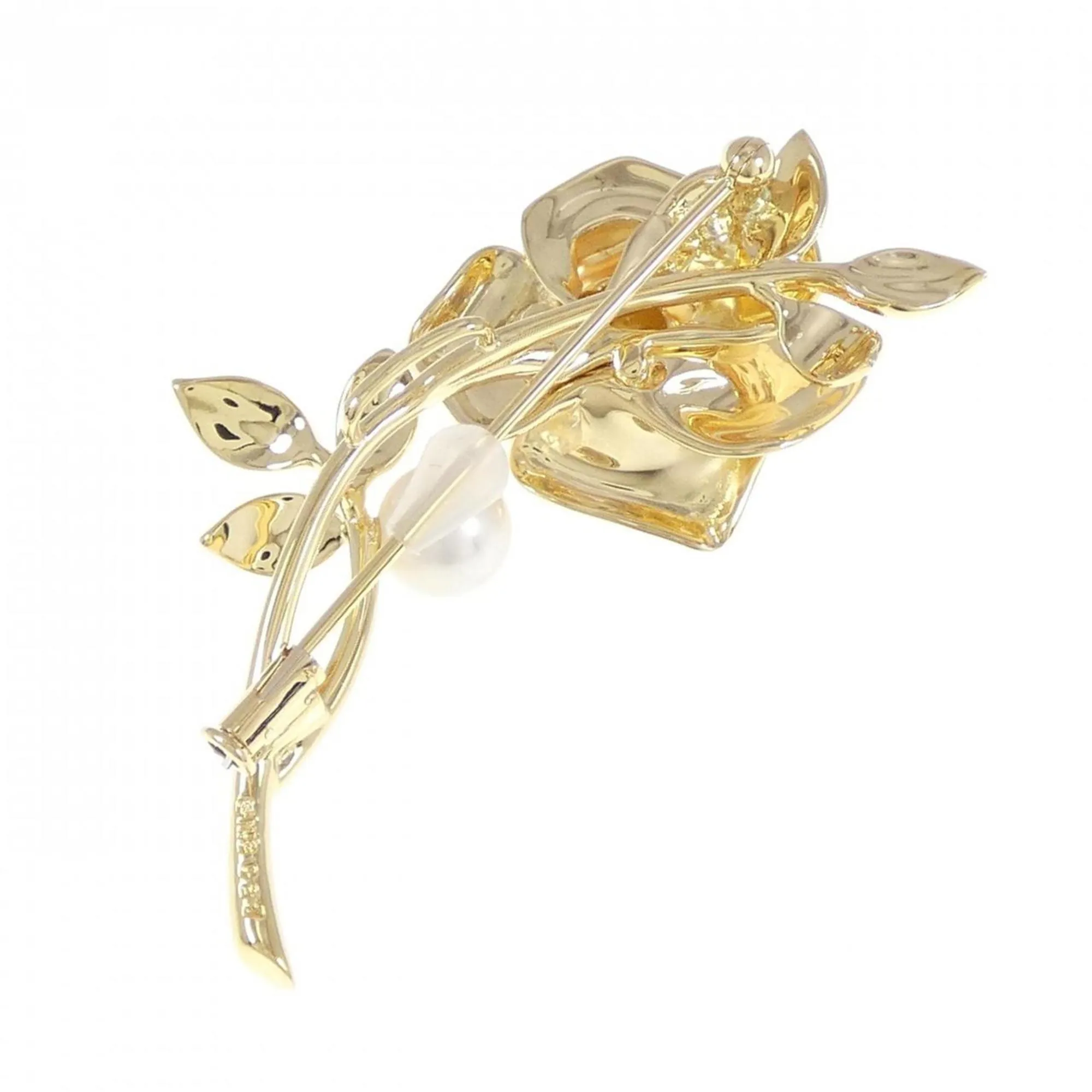 Mikimoto yellow gold (18K) Brooch (Pre-Owned)