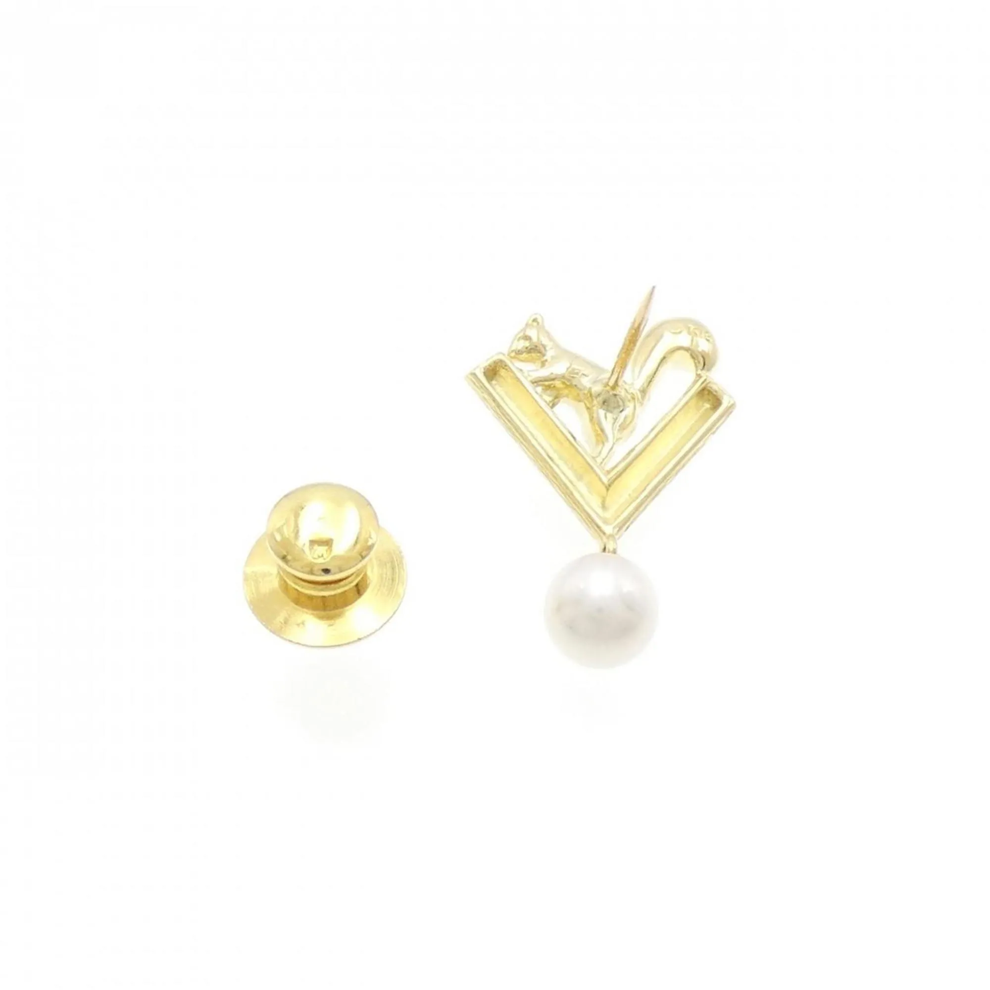 Mikimoto yellow gold (18K) Brooch (Pre-Owned)