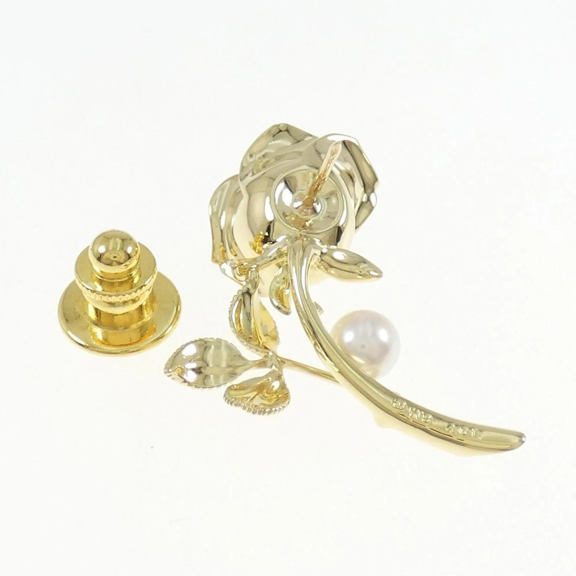 Mikimoto yellow gold (18K) Brooch (Pre-Owned)