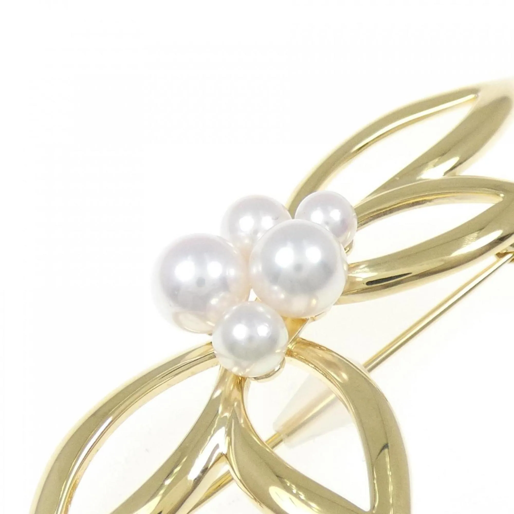 Mikimoto yellow gold (18K) Brooch (Pre-Owned)