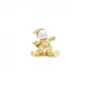 Mikimoto yellow gold (18K) Brooch (Pre-Owned)