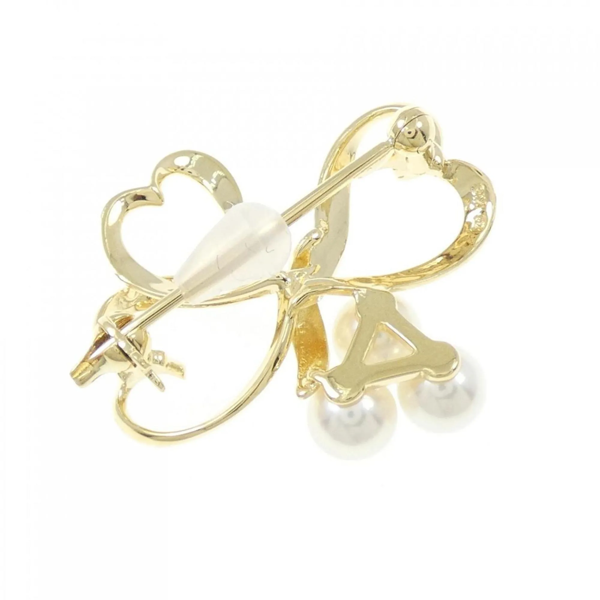 Mikimoto yellow gold (18K) Brooch (Pre-Owned)