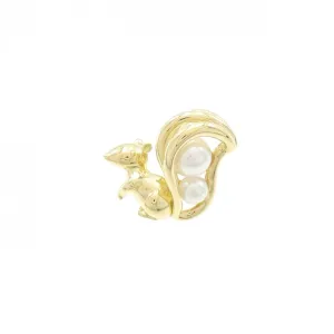 Mikimoto yellow gold (18K) Brooch (Pre-Owned)