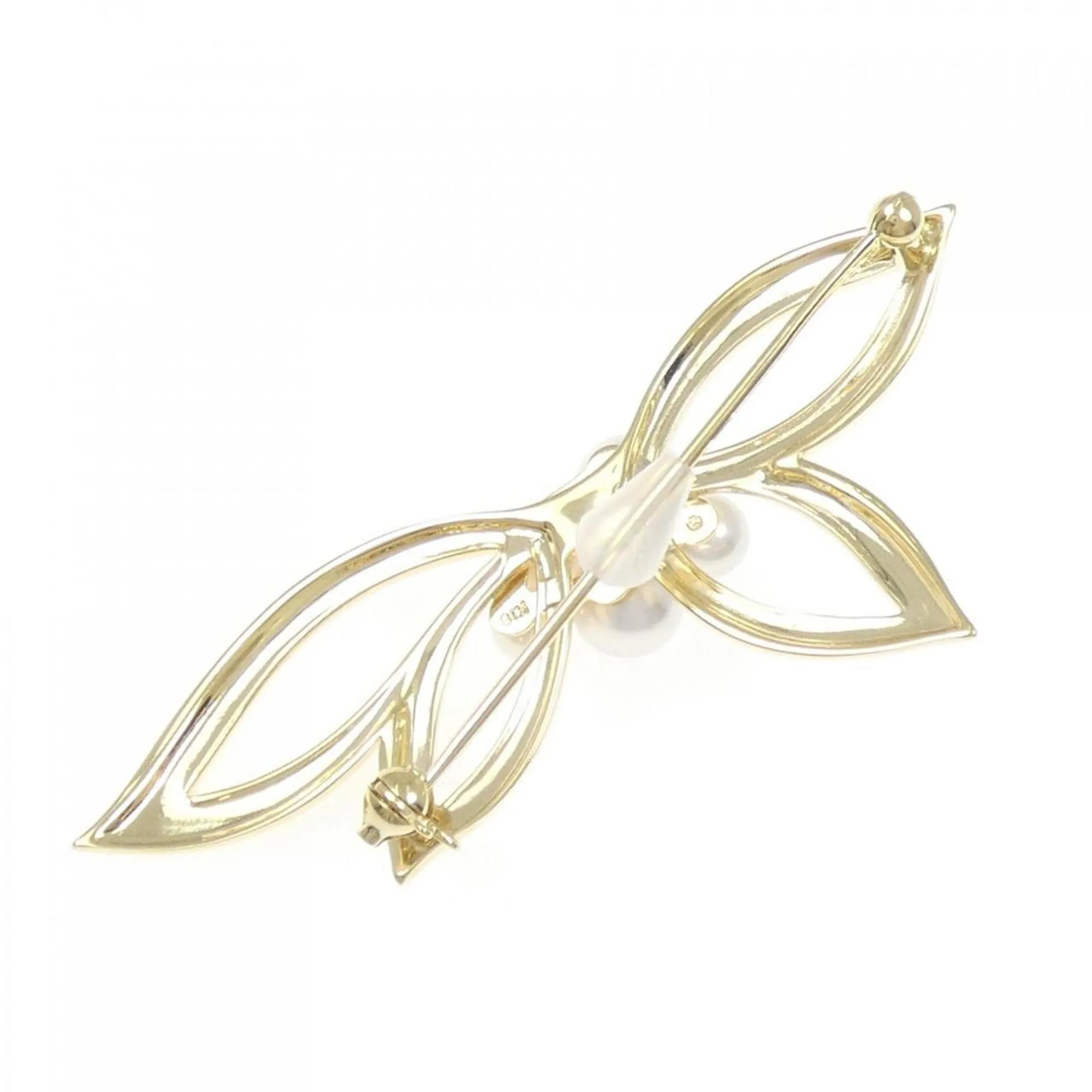 Mikimoto yellow gold (18K) Brooch (Pre-Owned)