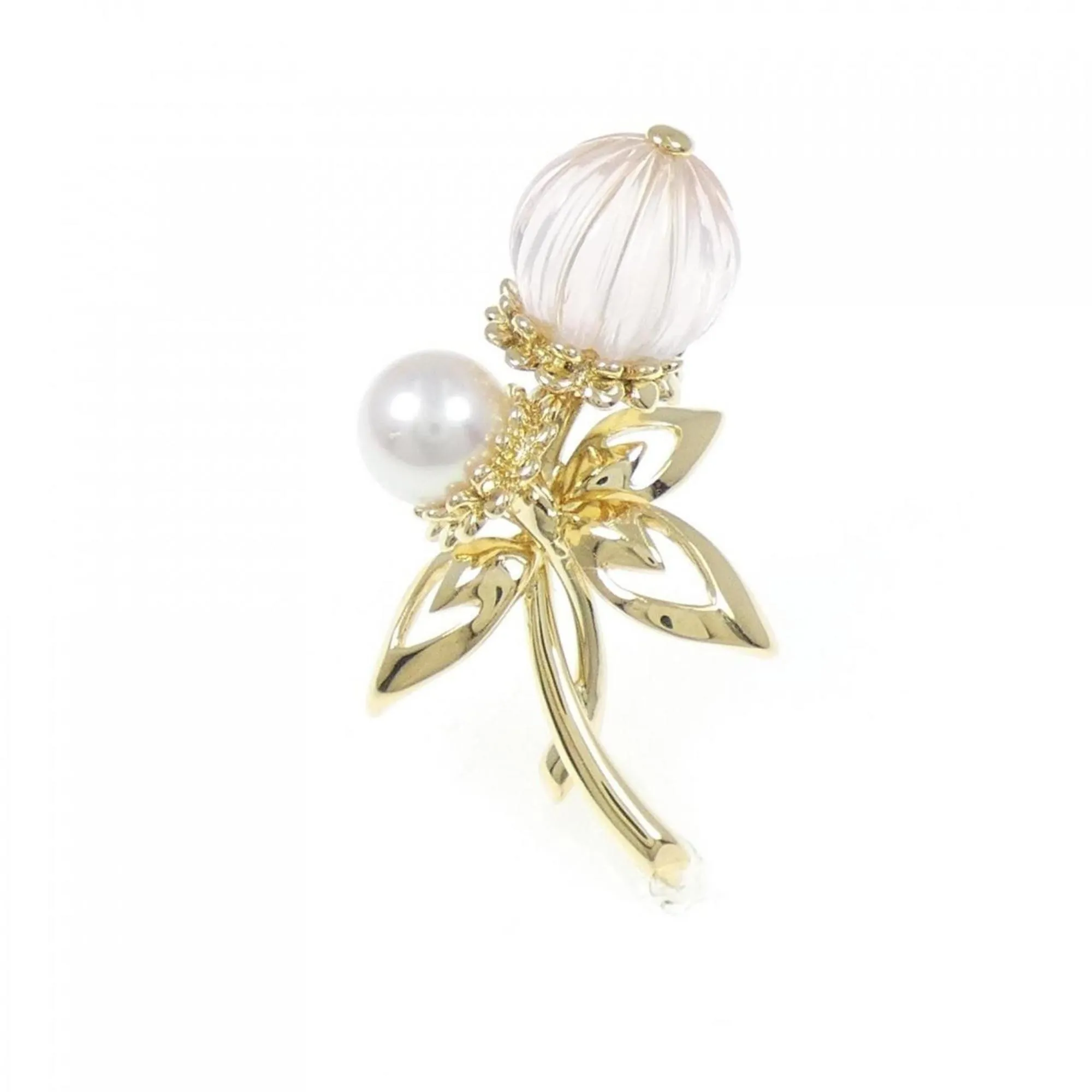 Mikimoto yellow gold (18K) Brooch (Pre-Owned)
