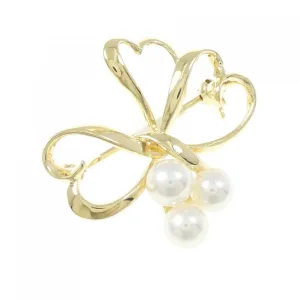 Mikimoto yellow gold (18K) Brooch (Pre-Owned)
