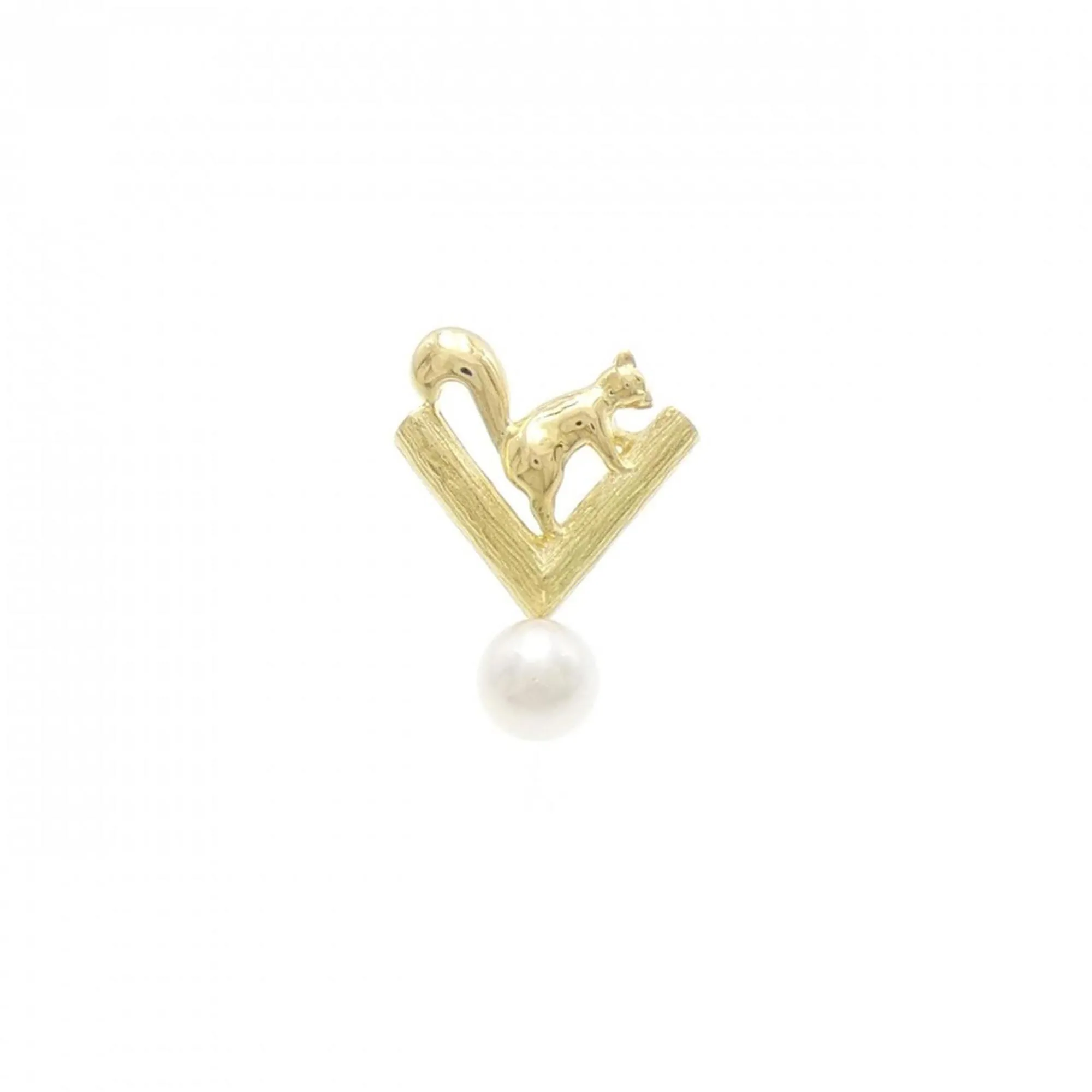 Mikimoto yellow gold (18K) Brooch (Pre-Owned)