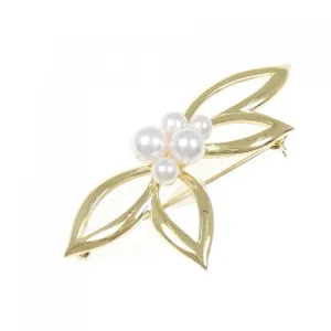 Mikimoto yellow gold (18K) Brooch (Pre-Owned)