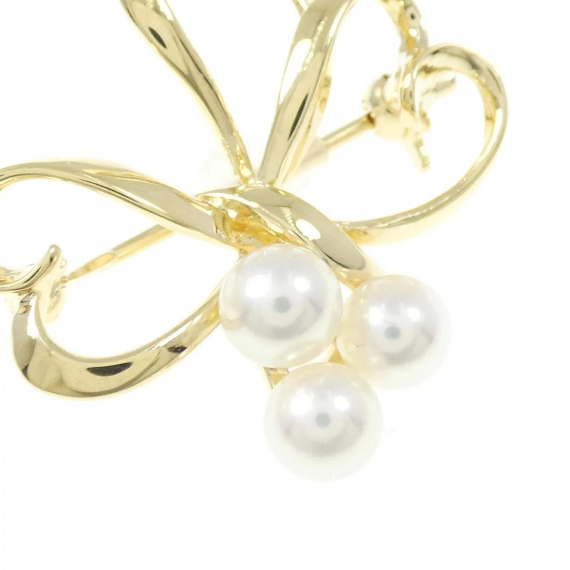 Mikimoto yellow gold (18K) Brooch (Pre-Owned)