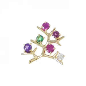 Mikimoto yellow gold (18K) Brooch (Pre-Owned)