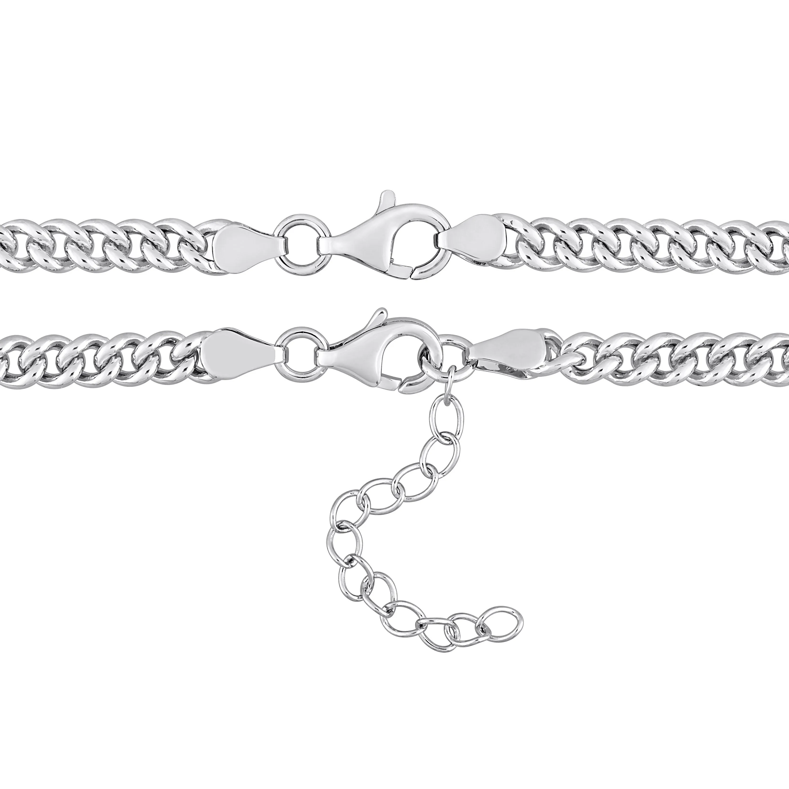 Mimi & Max 2-Piece Set 2 1/3ct TGW Created Ruby Jewelry Set Sterling Silver