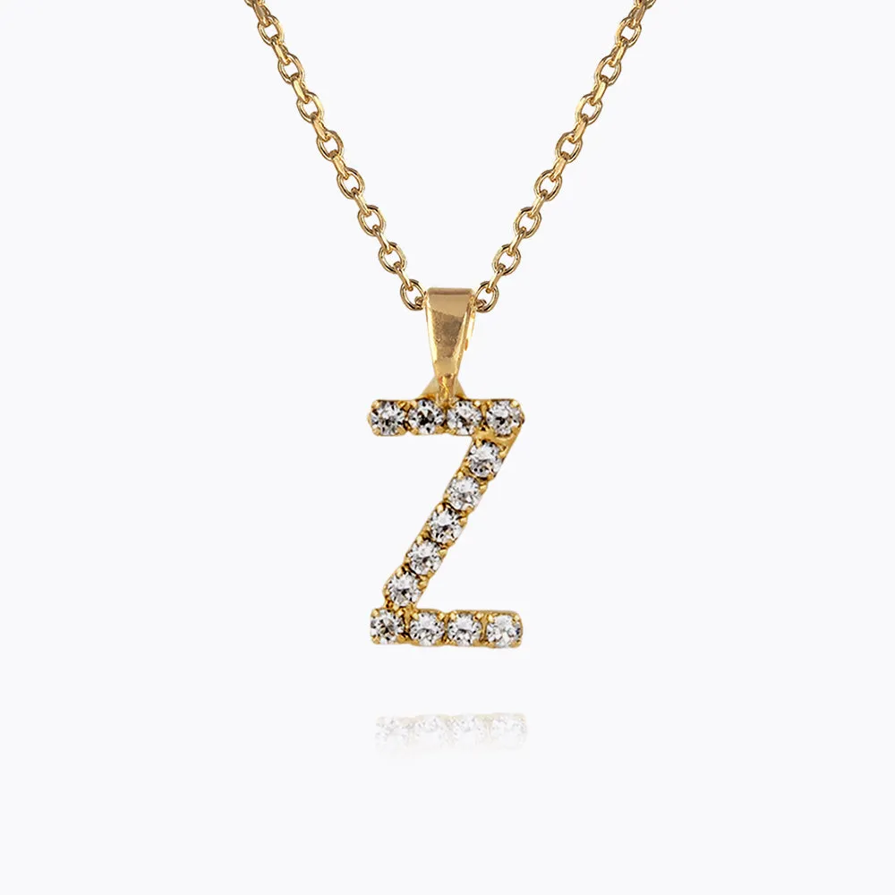 Mini Letter Necklace Z / Crystal Caroline Svedbom