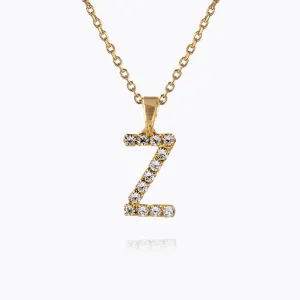Mini Letter Necklace Z / Crystal Caroline Svedbom