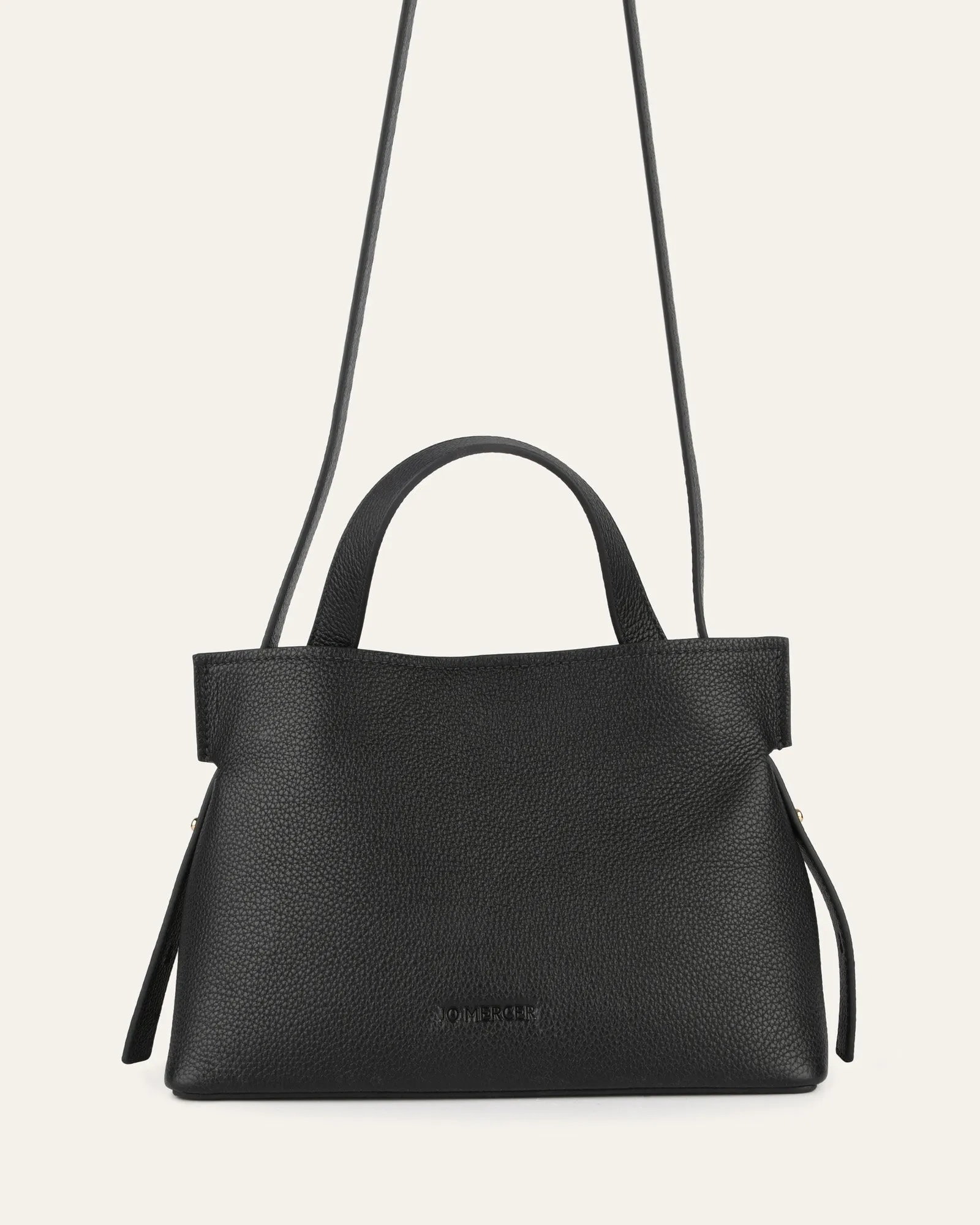 MISHI CROSSBODY BAG BLACK LEATHER Jo Mercer