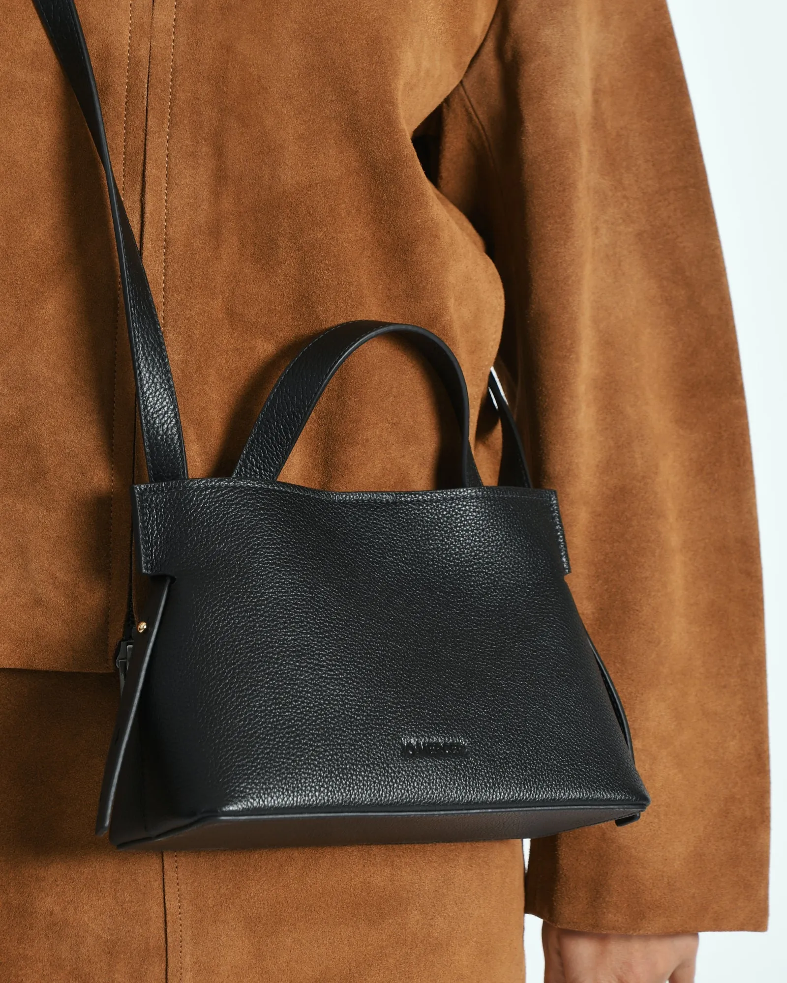 MISHI CROSSBODY BAG BLACK LEATHER Jo Mercer