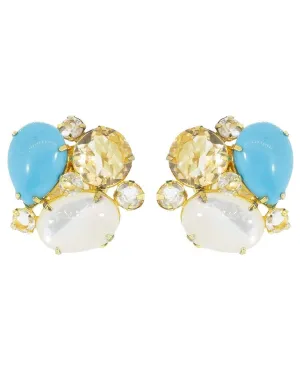 Mother of Pearl Cluster Ear Clip