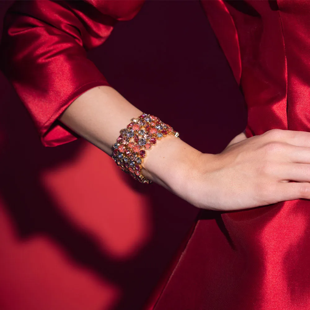 Multi Cuff Bracelet / Mulberry Red Combo Caroline Svedbom