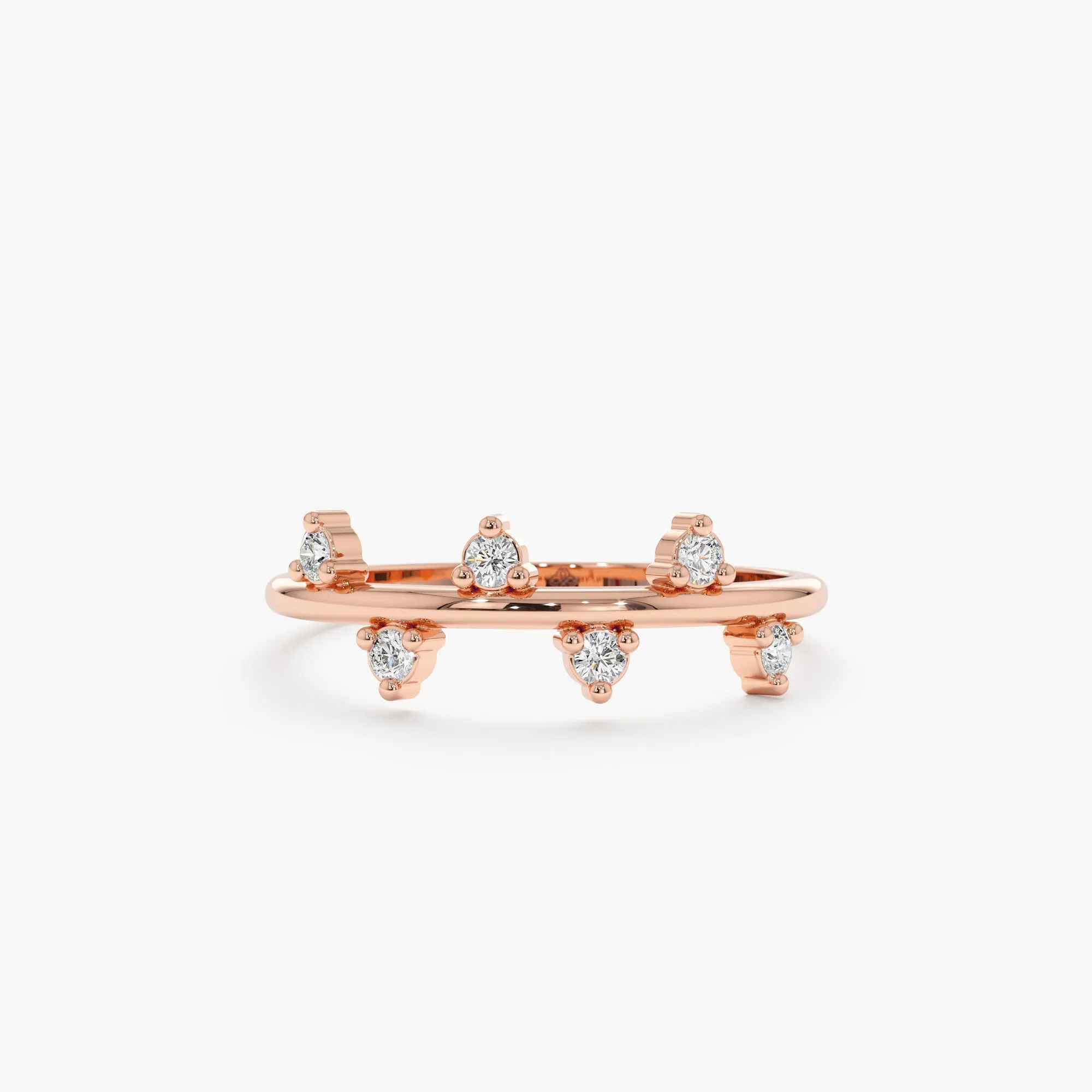 Natural Diamond Zigzag Ring, Della SARAHELISE