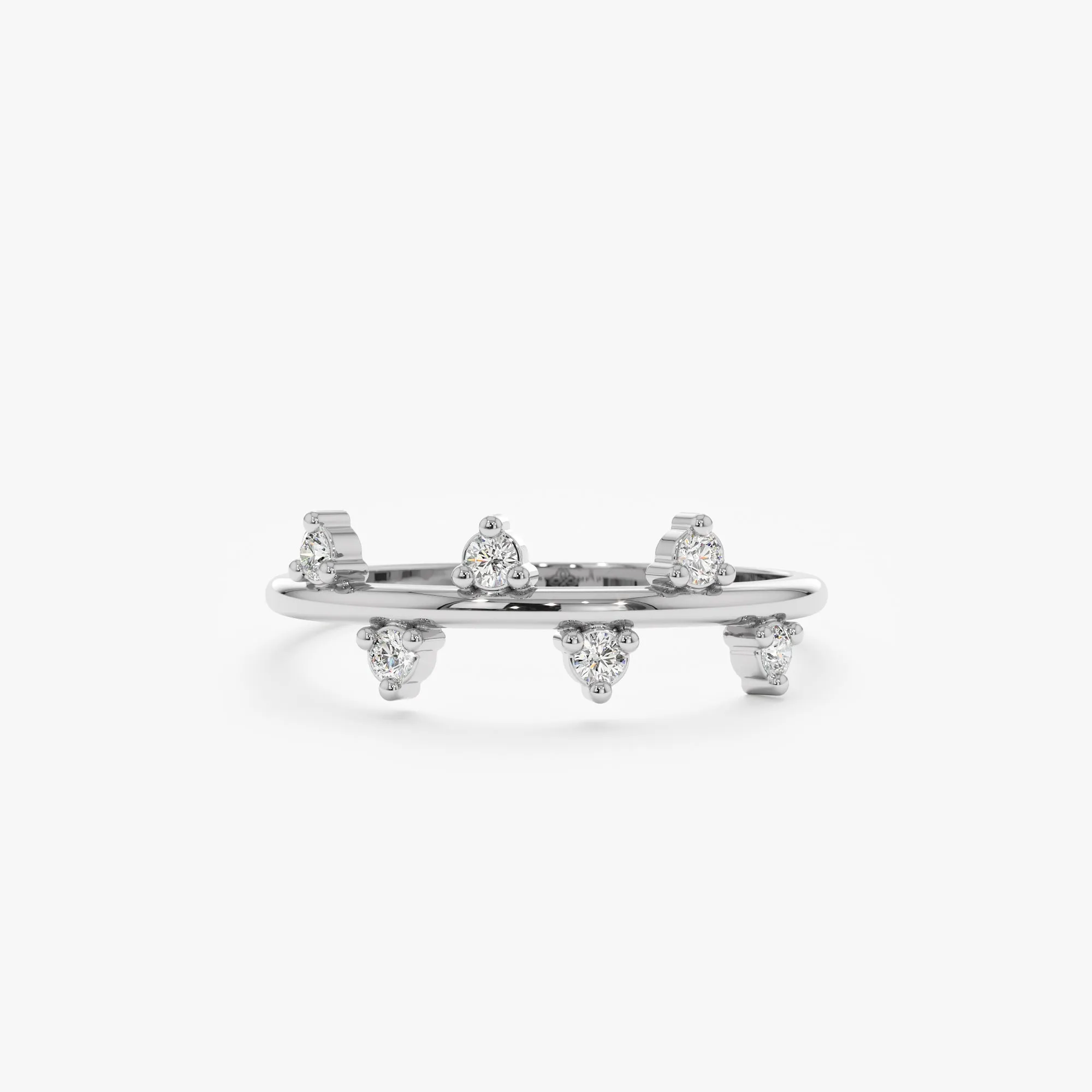 Natural Diamond Zigzag Ring, Della SARAHELISE