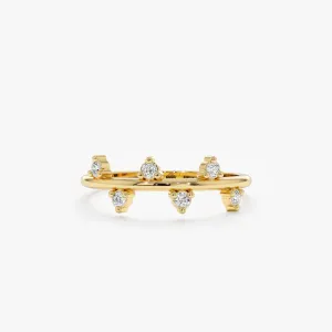 Natural Diamond Zigzag Ring, Della SARAHELISE