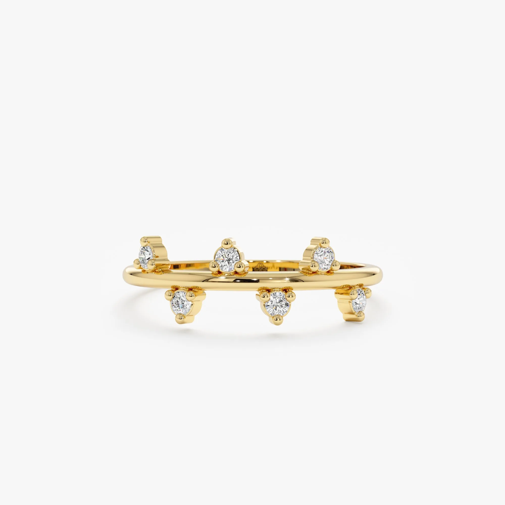 Natural Diamond Zigzag Ring, Della SARAHELISE