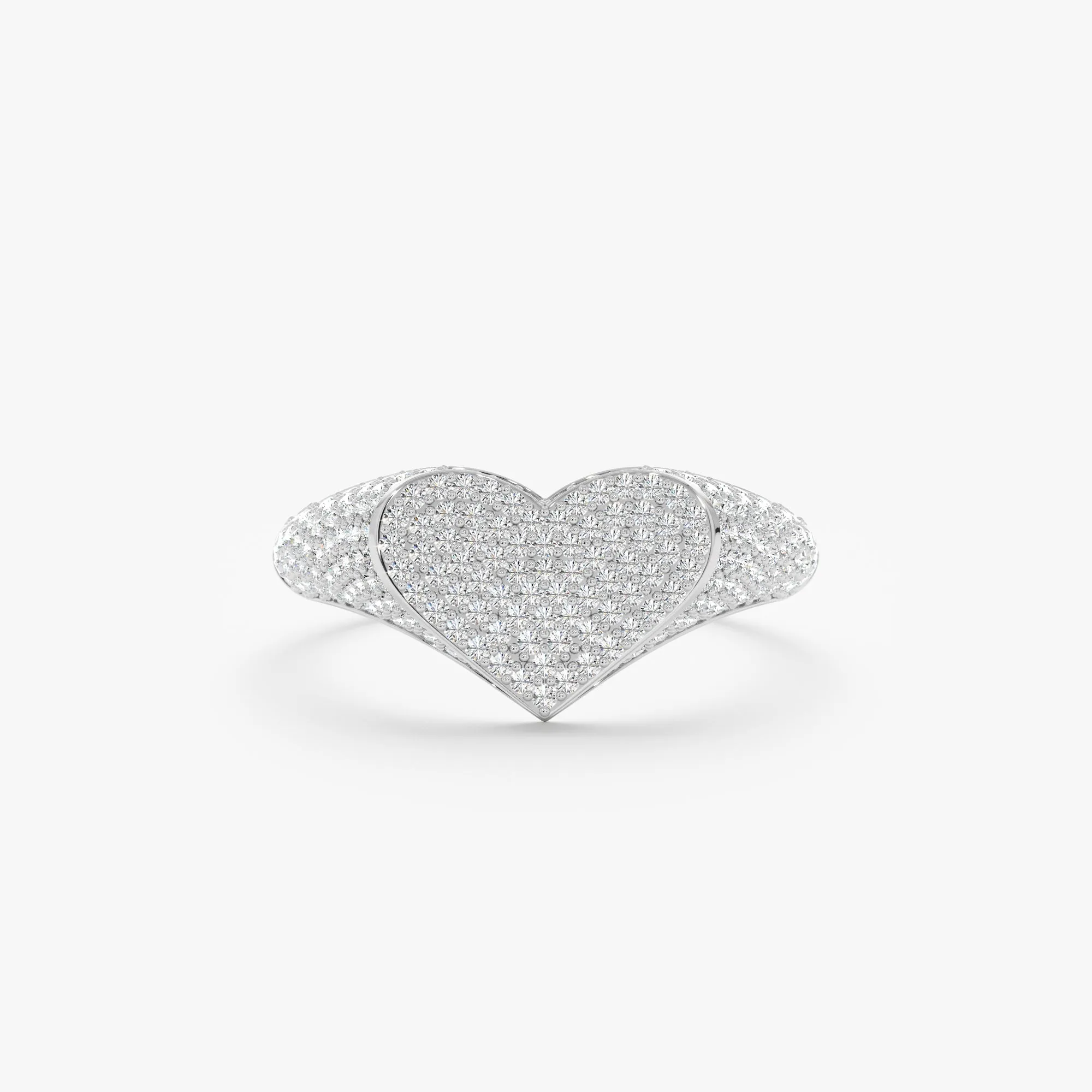Natural Diamonds Heart Signet Ring, Sorel SARAHELISE
