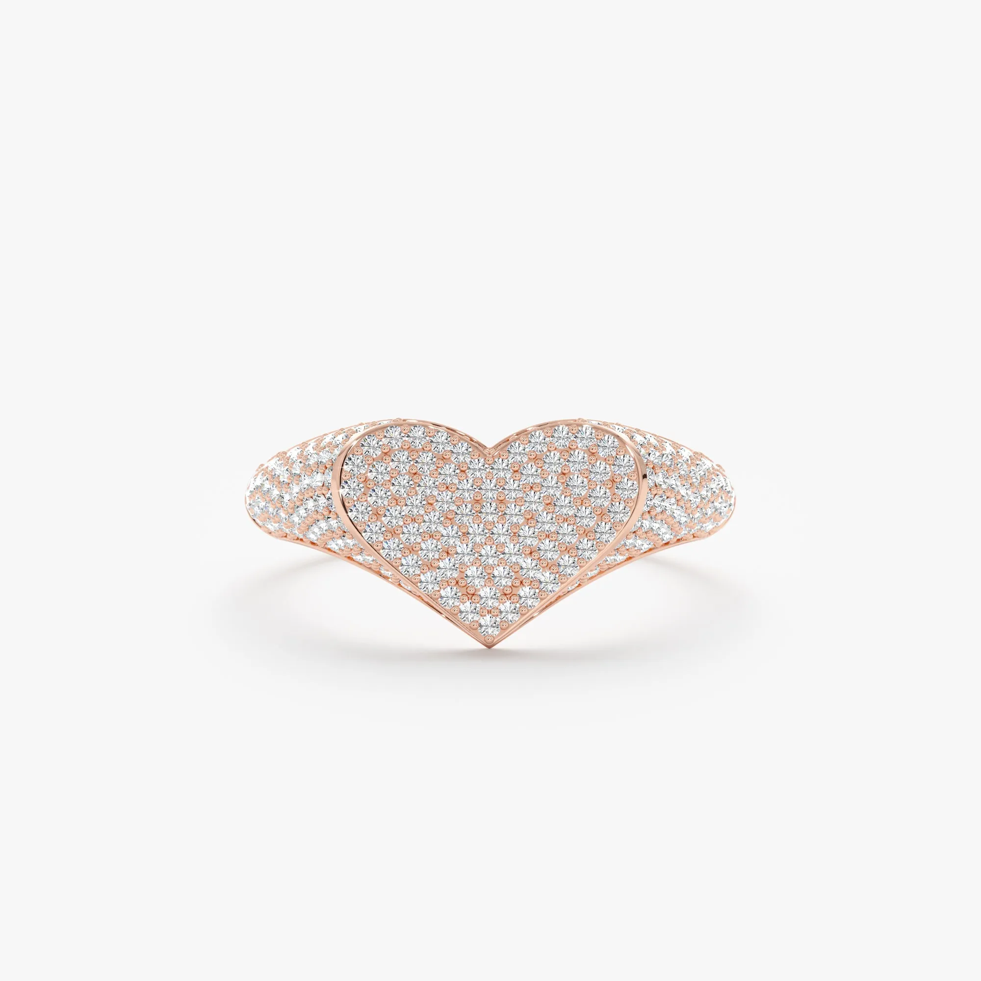 Natural Diamonds Heart Signet Ring, Sorel SARAHELISE