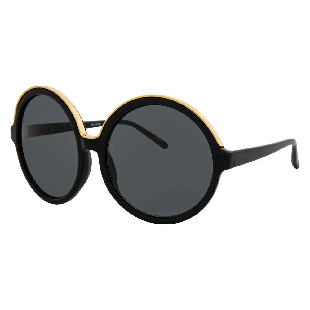 No. 21 Women's Sunglasses Round Black Gold N21S1C1SUN