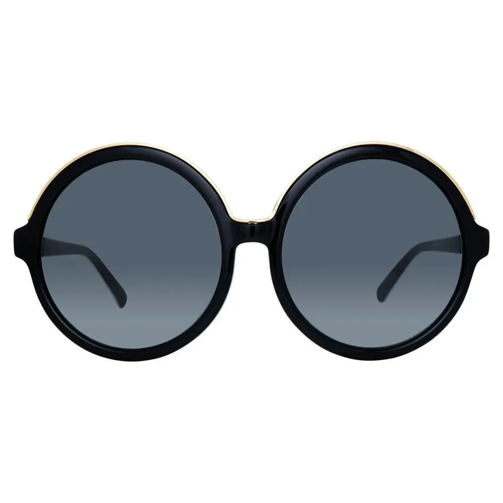No. 21 Women's Sunglasses Round Black Gold N21S1C1SUN