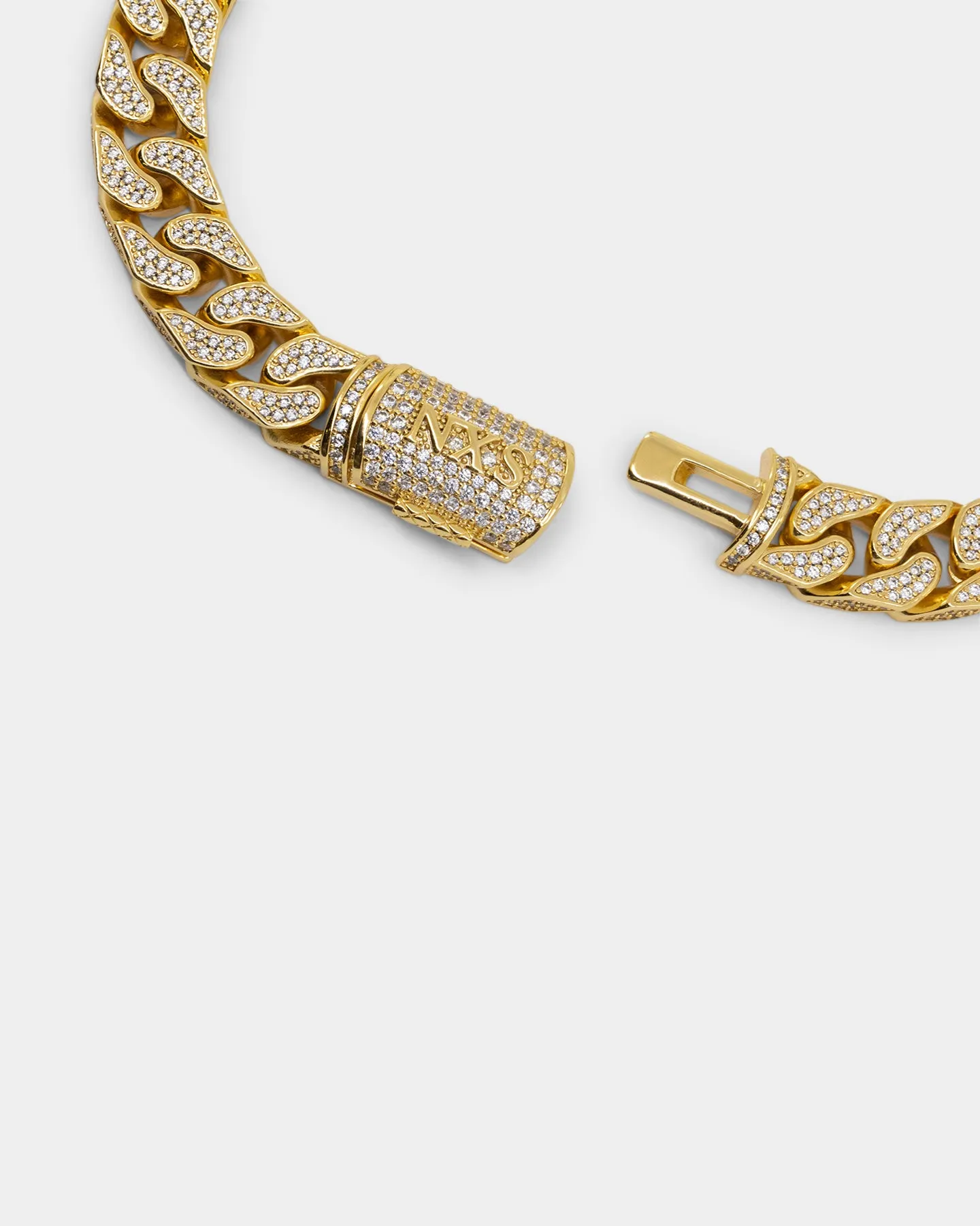 NXS Goliath Iced Curb Chain Iced Gold