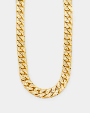 NXS Goliath Iced Curb Chain Iced Gold