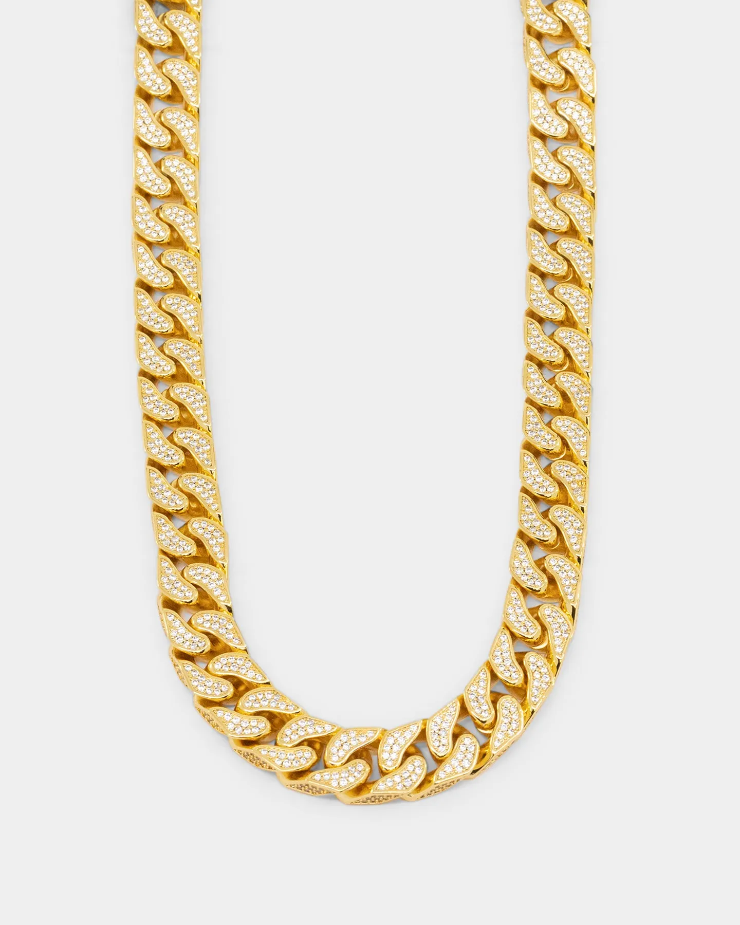 NXS Goliath Iced Curb Chain Iced Gold