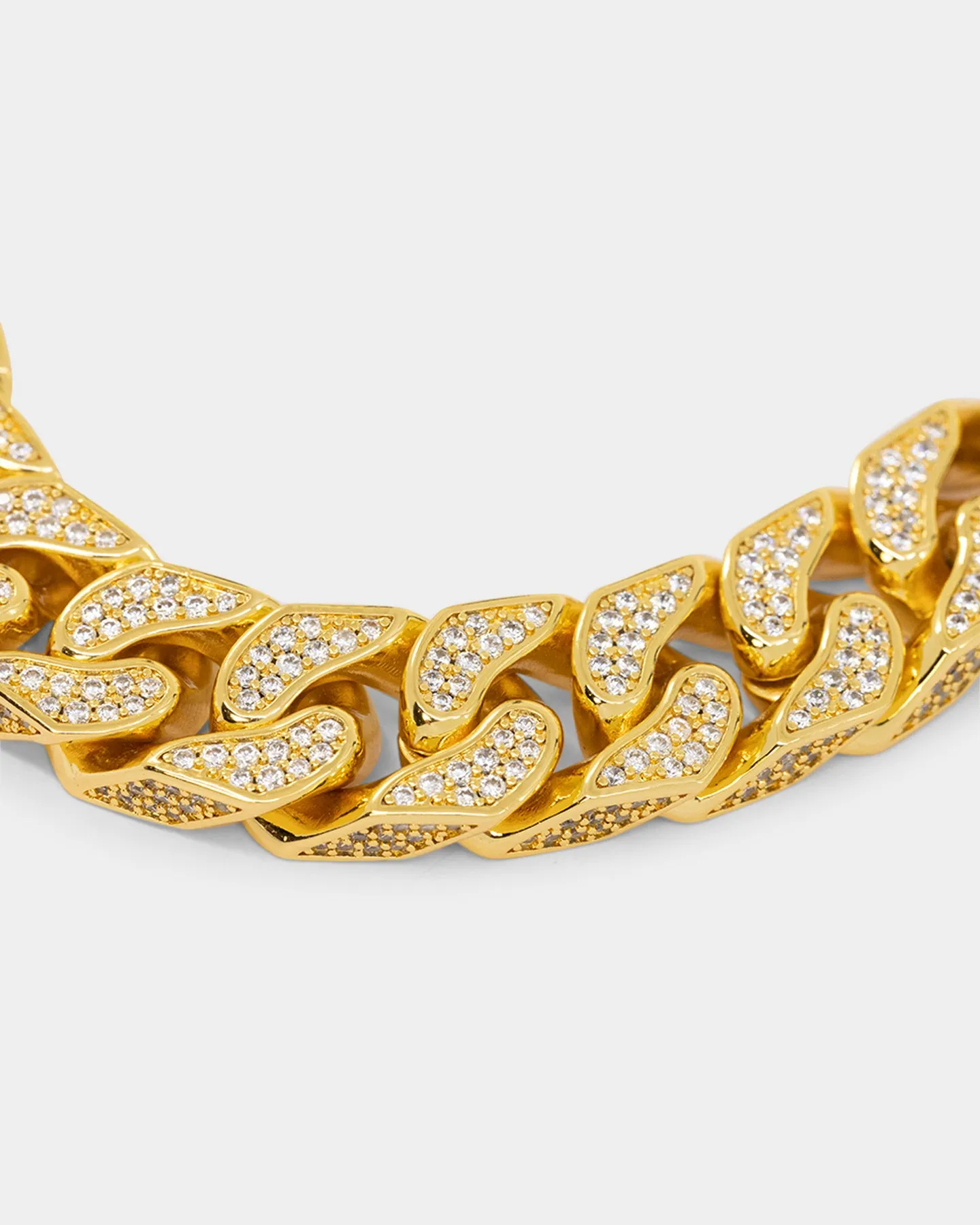 NXS Goliath Iced Curb Chain Iced Gold