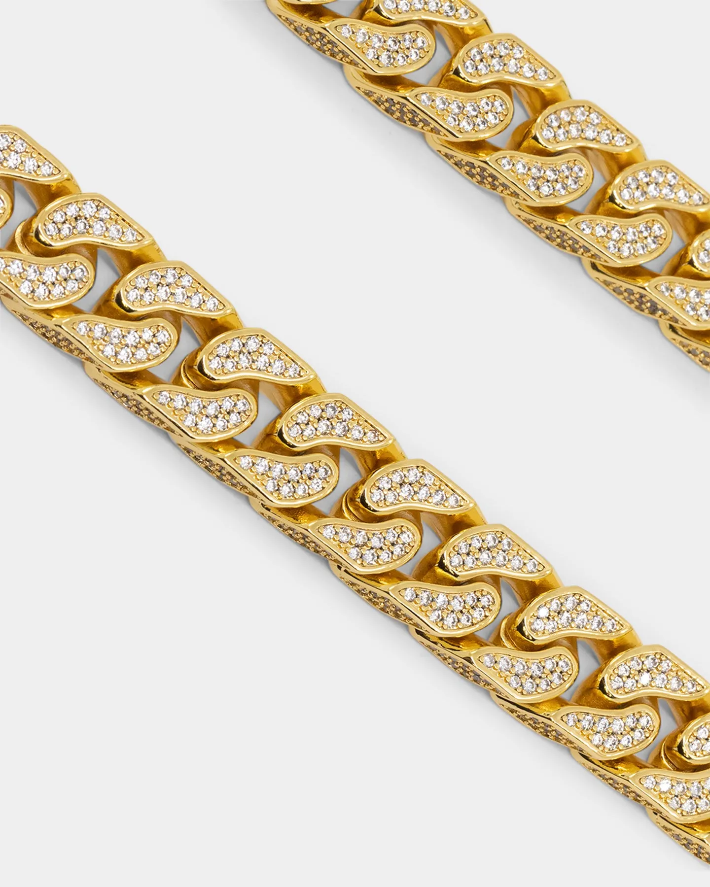 NXS Goliath Iced Curb Chain Iced Gold