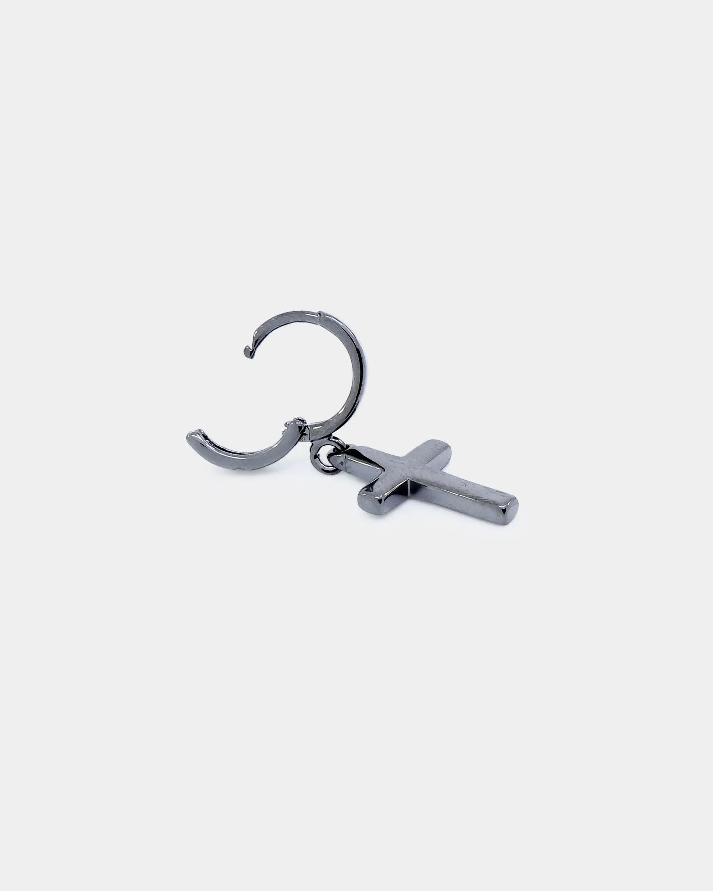 NXS Mini Cross Earring Black