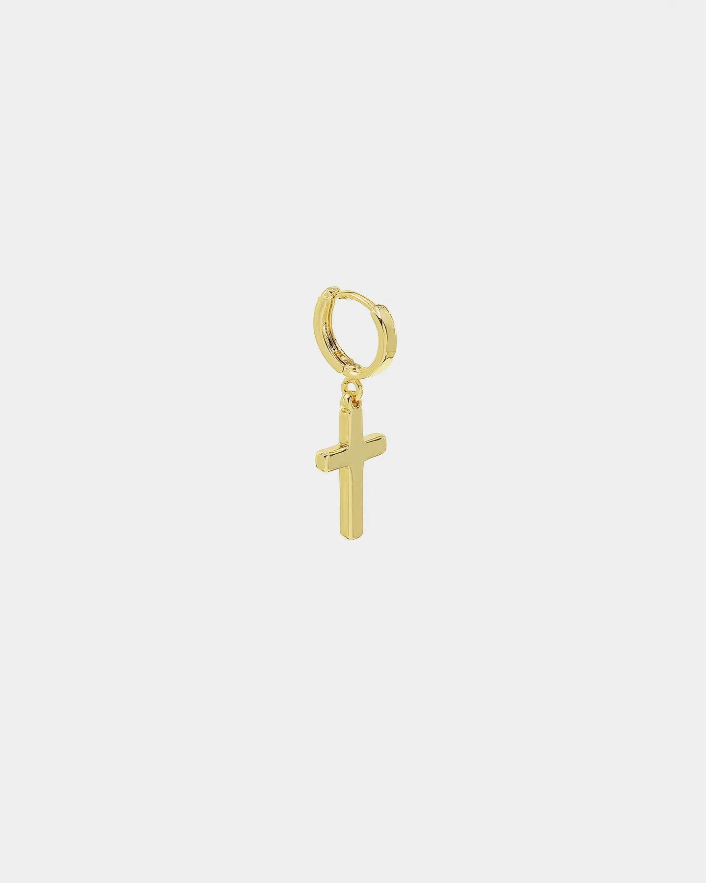 NXS Mini Cross Earring Gold