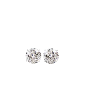 Omega Round Stud Earrings