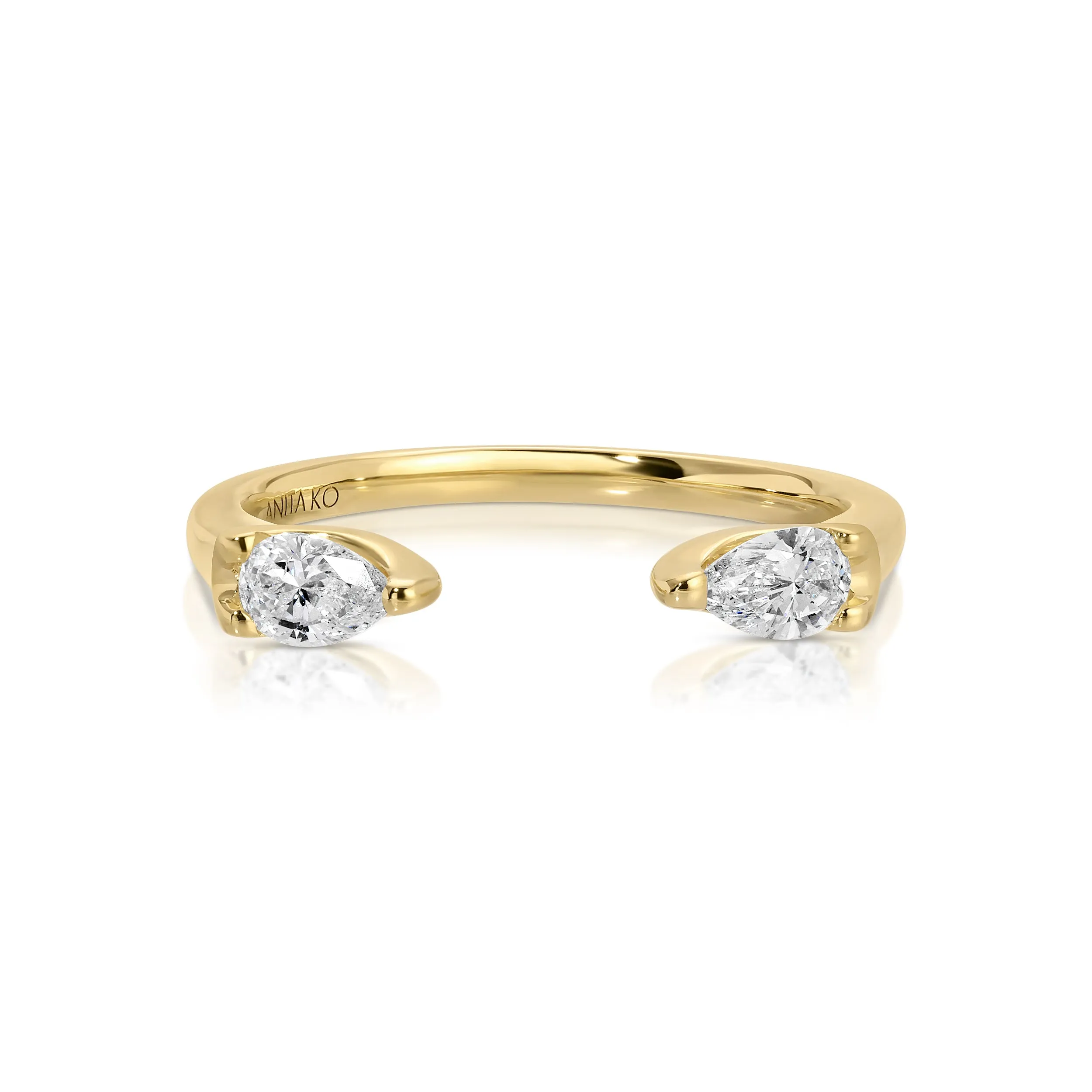ORBIT PEAR DIAMOND RING Anita Ko