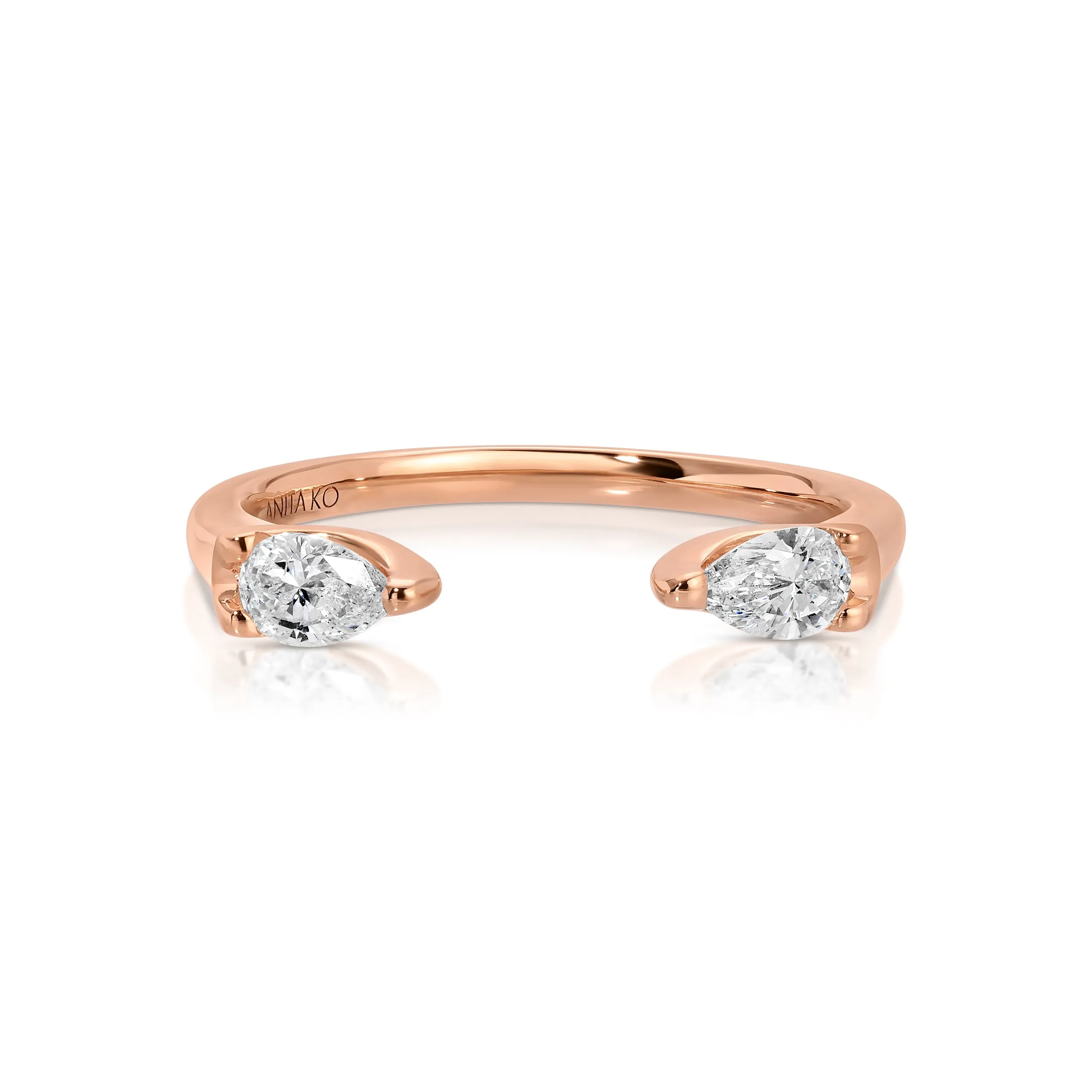 ORBIT PEAR DIAMOND RING Anita Ko